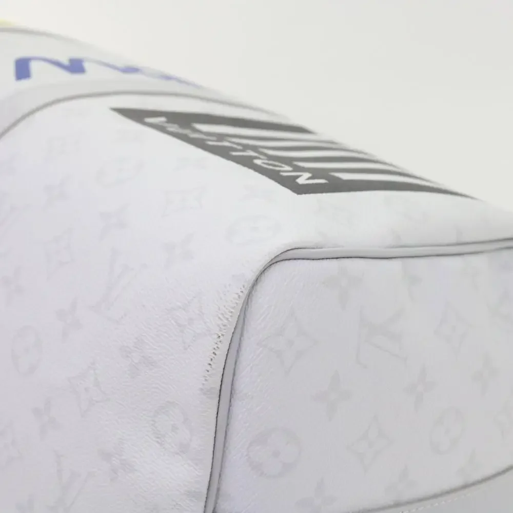 LOUIS VUITTON Monogram White Keepall Bandouliere 50 Bag M44643 - Picture 15 of 16